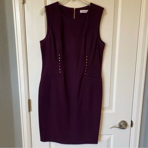 Calvin Klein plum business dress